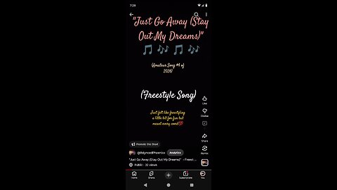 Creative Corner Series - Creative Vent Session #27 - "Just Go Away (Stay Out My Dreams"