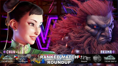Kuya Kalbo SF6 Ranked Match Roundup. Chun Li Master Rank [Hori Fight Stick]