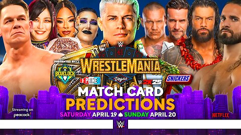 WWE WrestleMania 41 - Match Card Predictions [v4] | Bevelock