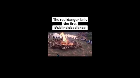 Obedient followers led by their masters.