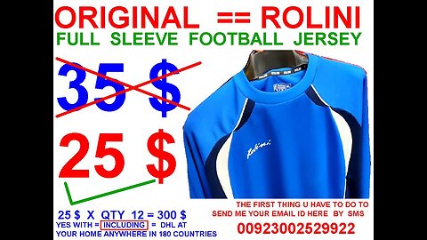Football original Rolini jersey gear , 25$ each with including delivery USA UK ALL EUROPE