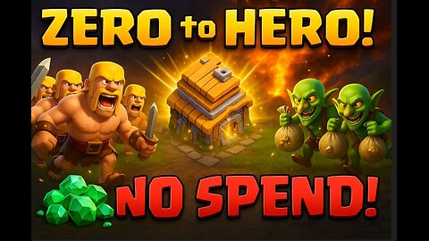 Clash of Clans from ZERO: No-Spend Town Hall Journey Begins!