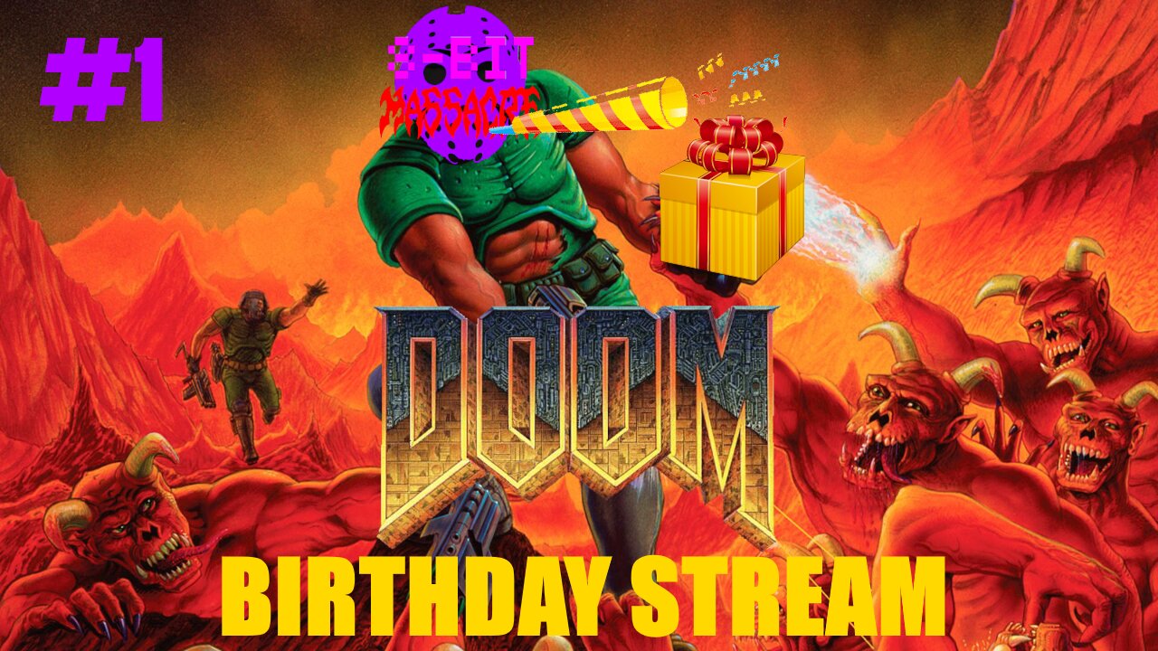 Let's Play! DOOM | PS5 | #1 | Knee Deep In The Dead | Ultra-Violence | No Death | Birthday Stream! 🥳