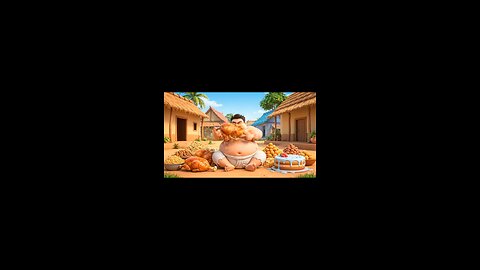 "Big Belly Bahu Eating Nonstop 😂 | Funny AI Hindi Cartoon by Gemini Veo 3"