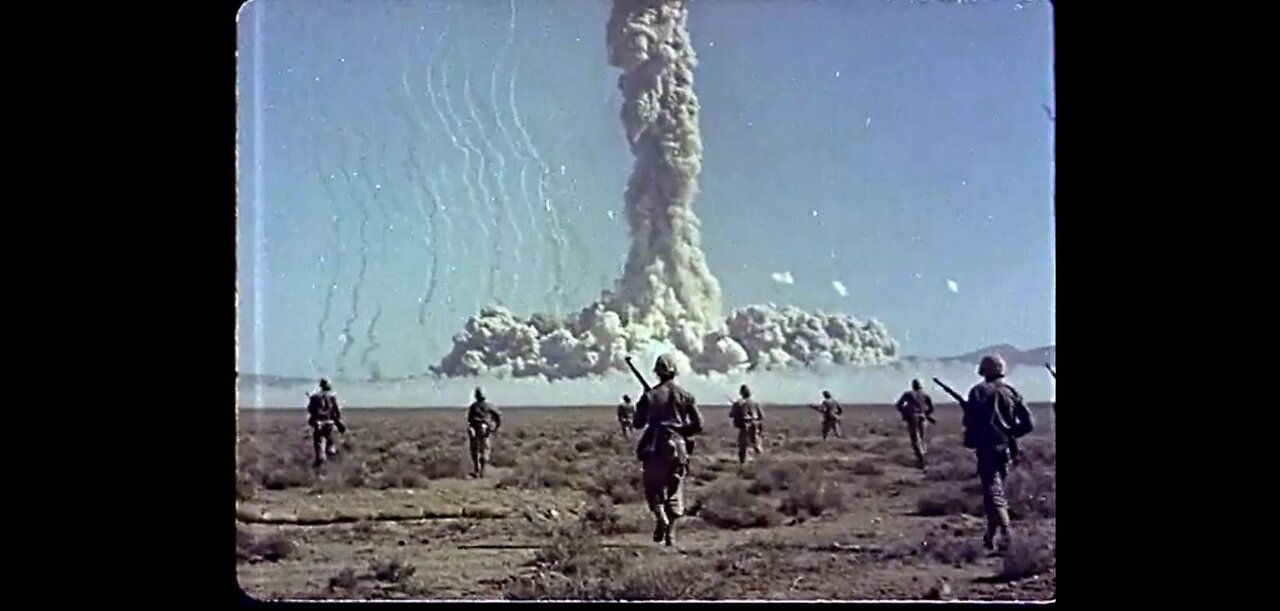 1950 - 1960 Testing: ATOMIC BOMB explosion in the southwestern US desert New MEXICO