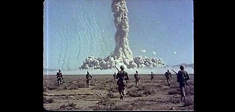 1950 - 1960 Testing: ATOMIC BOMB explosion in the southwestern US desert New MEXICO
