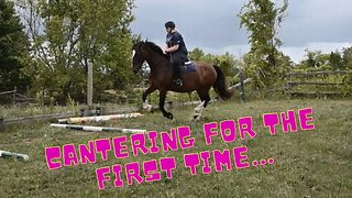 FINALLY Cantering AGAIN! And A HORRIBLE Accident!