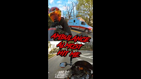 Ambulance Almost Runs Me Over!