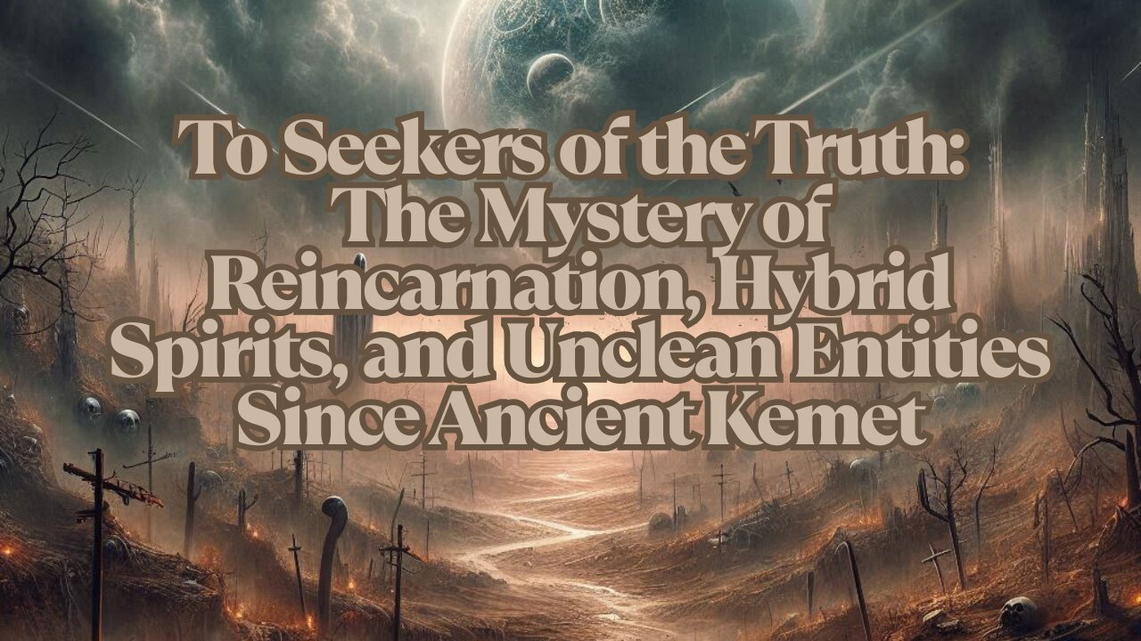 To Seekers of the Truth: The Mystery of Reincarnation, Hybrid Spirits, and Unclean Entities Since...