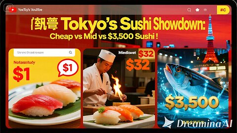 $1 Sushi VS $6,500 Sushi in Japan!! Better Than Nobu_
