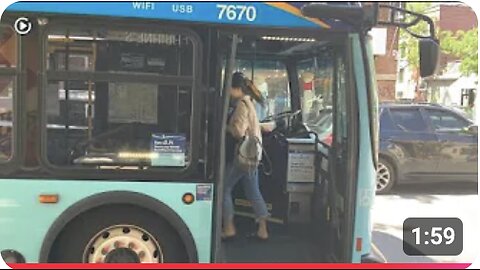 Public Bus Loading A Passenger