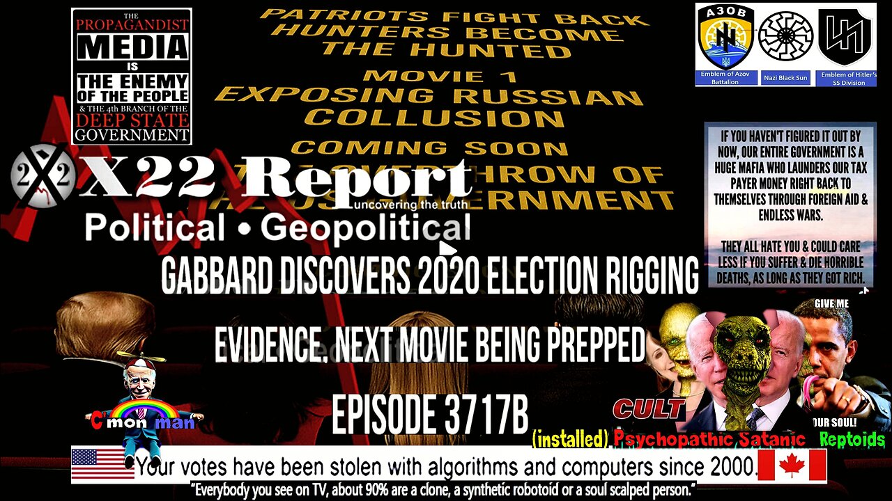 Ep 3717b - Gabbard Discovers 2020 Election Rigging Evidence, Next Movie Being Prepped (compilation)