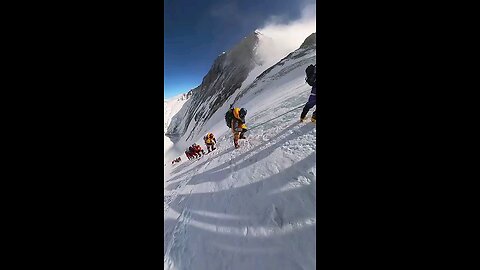 Climbing into the death zone of Everest