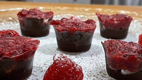 Frozen Chocolate Raspberry Bombs