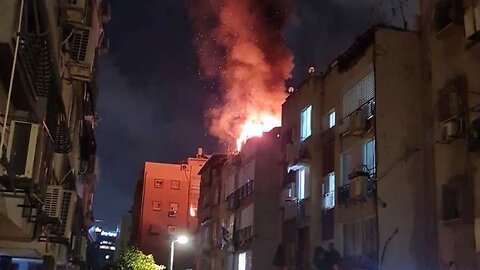 18th WAVE OF IRANIAN LONG-RANGE MISSILES and KAMIKAZE DRONES ON TEL AVIV, HAIFA