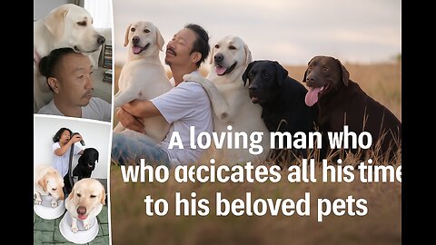 A loving owner who devoted all his time to his dogs
