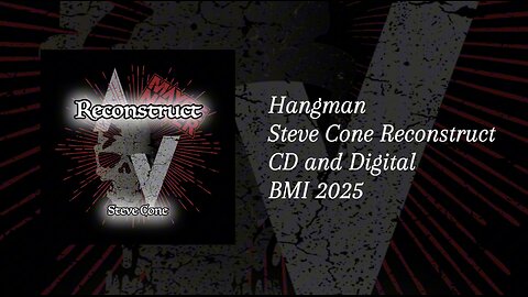 Hangman lyric video from the Steve Cone 2025 release Reconstruct #metal #guitar #original #newmusic