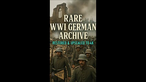 German WW1: Lost Archive Restored & Upscaled to 4K—See History Reborn! 🪖✨