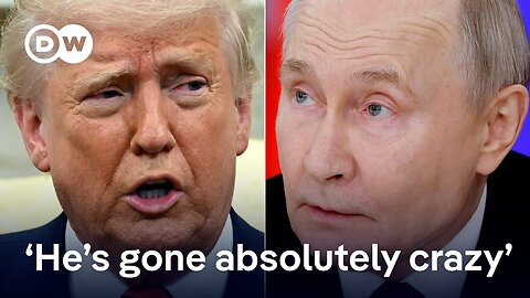 Trump calls Putin 'crazy' after massive Russian drone strike on Ukraine | DW News