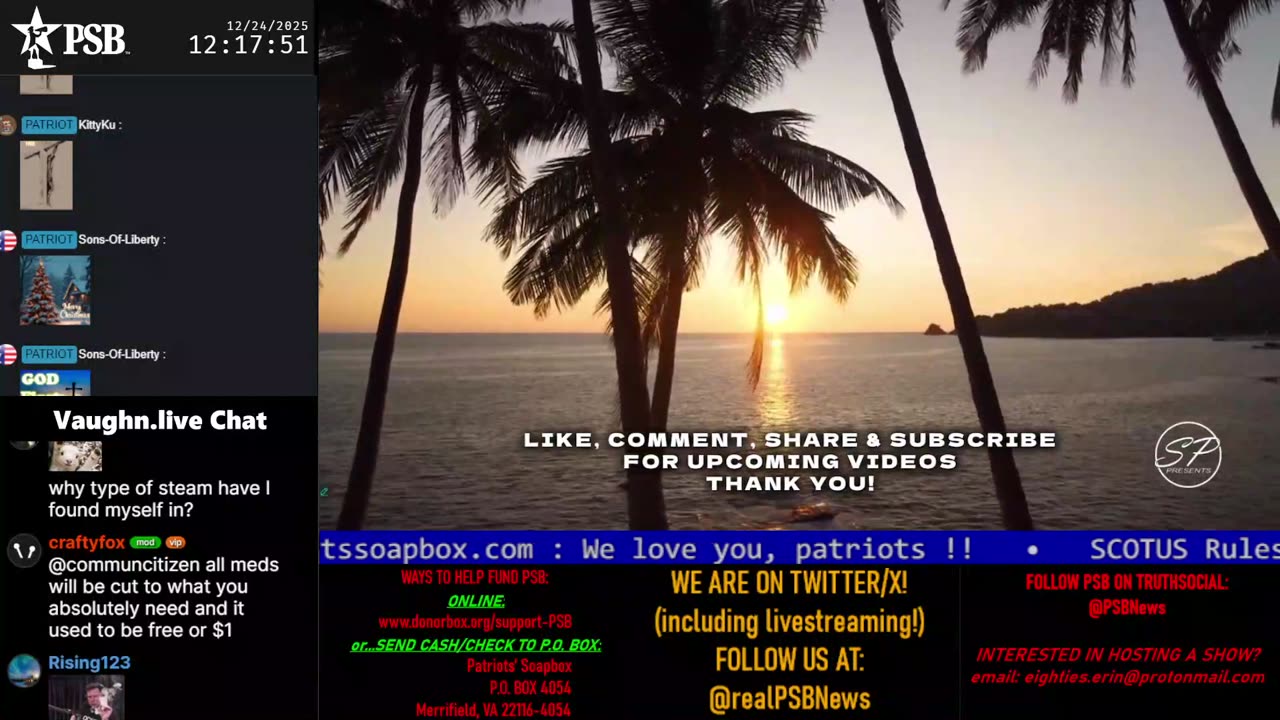 Patriots' Soapbox NEWS - LIVE 24/7!