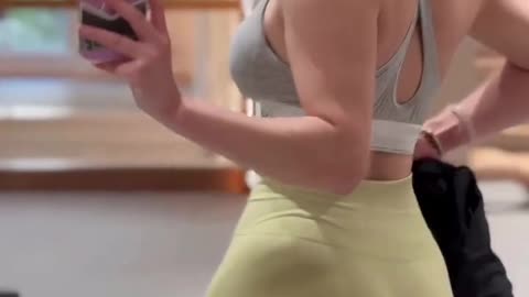Woman Posing at the Gym