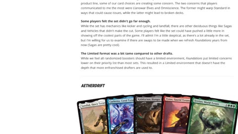 2025 MTG SET reviews and state of the Game. Lets talk