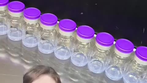 The Veritas whistleblower that worked at Pfizer shows you the glowing vials.