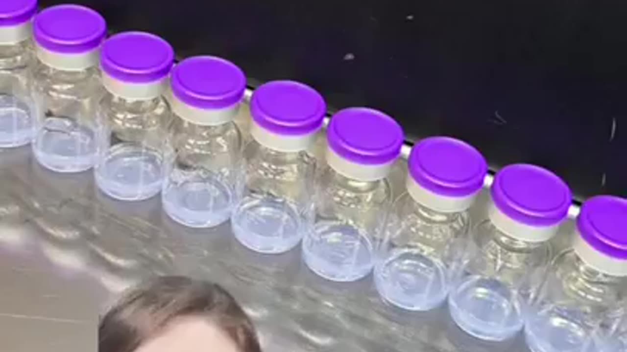The Veritas whistleblower that worked at Pfizer shows you the glowing vials.