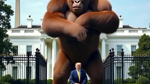 Bigfoot and Donald Trump gangnam style