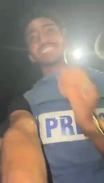 Immediate aftermath of the Israel's airstrike on the Al Jazeera media team in Gaza city