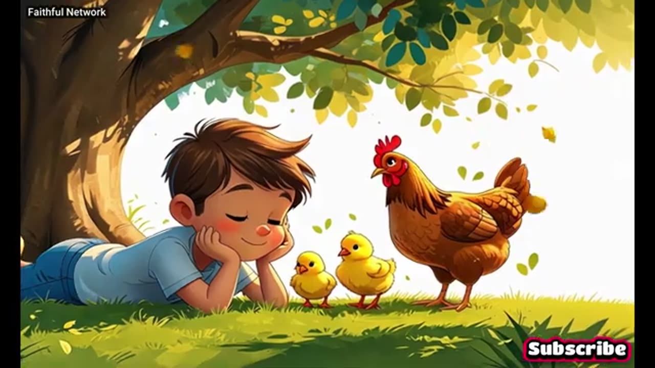 Morning to the farm house for baby