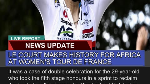 Le Court Makes History for Africa at Womens Tour