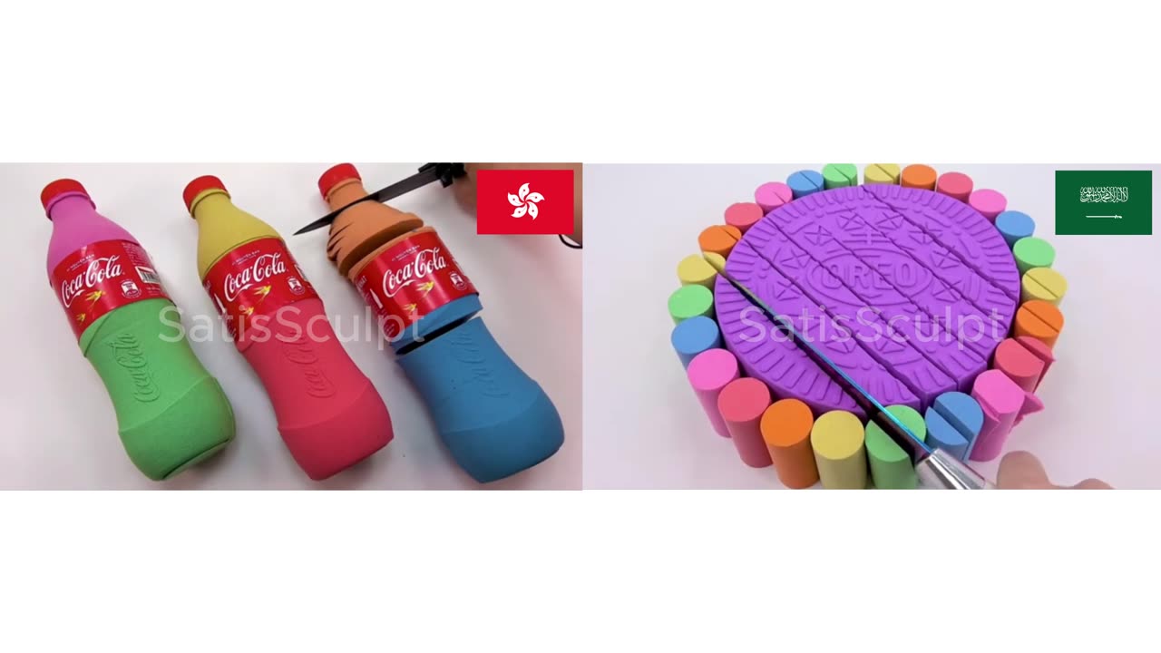 Symmetry of Nations 🇭🇰🇸🇦 — Pure 4K Visual ASMR • Cultural Contrast • Kunst in Bewegung