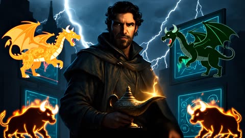 "The Market Kingdom's Candle: A Trader's Tale of Wisdom and Greed"
