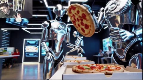 Outtake #1,144 Of The Robots Work At A Pizza Restaurant Fake Funny Parody Video With Live Commentary