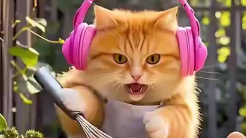 Cat with fun