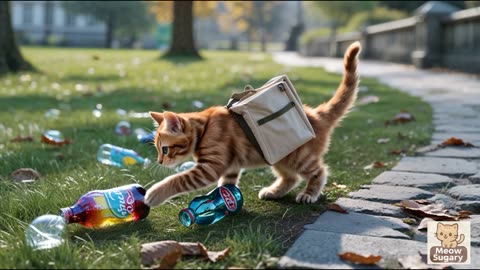Mama Cat Trims Fur on the Farm and Makes Tiger Hat For Kittens At Home