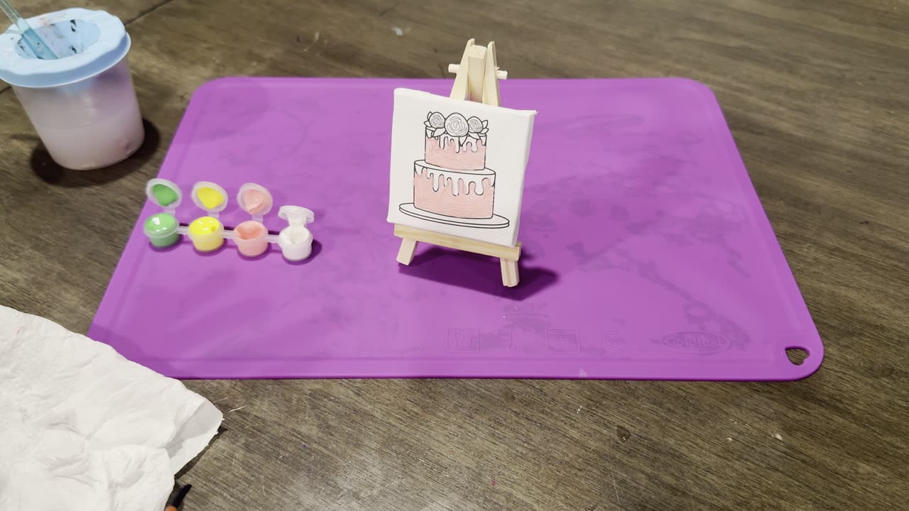 Painting a Mini Canvas! Fun Art Time 🎨