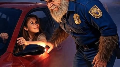 🚓 She got pulled over… but for a pun-ishing reason 😅