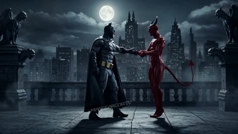 Bad Batman DANCE w/ DEVIL | You Either Die a Hero or Live Long Enough to Become the Villain Meme