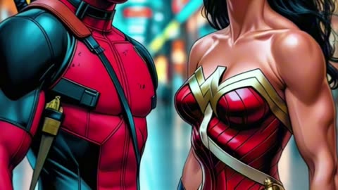 Spider man makes super girl muscular lady