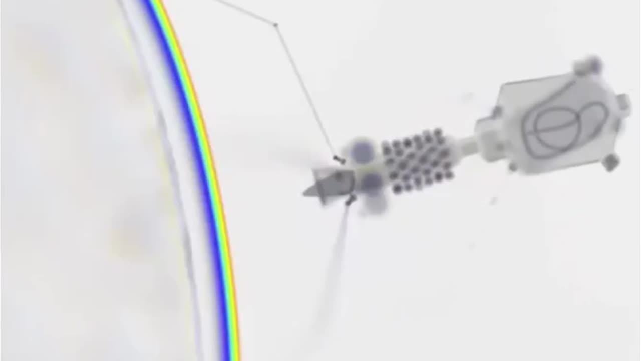 An animation depicting how a bacteriophage attacks a cell