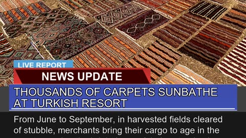 Thousands of Carpets Sunbathe at Turkish Resort