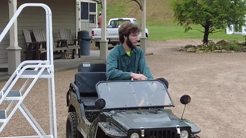 Mini Jeep safety steps