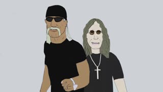 Hulk Hogan and Ozzy Osbourne Art Video