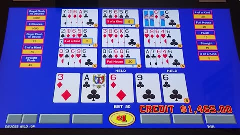 $50 a Spin Video Poker Challenge! Double Double vs Deuces