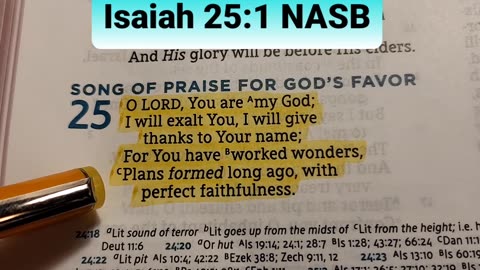 O LORD, You are my God; I will exalt You, I will give thanks to Your name..