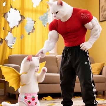 The kitten's dream of flying has come true ，but the price