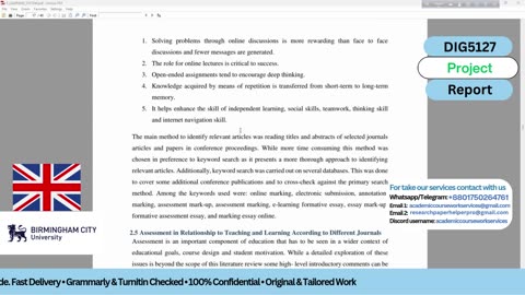 Student Work (Project) | DIG5127 Database & Web App Development | BCU UK