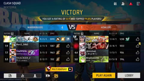 Free fire 🔥 max fully headshot kills 😎